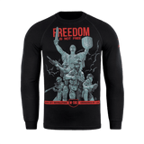 M-Tac Raglan Freedom bluse med tryk af ukrainske soldater foran Moderlandet, fremhæver styrke og mod. Perfekt til dagligt og aktiv brug.