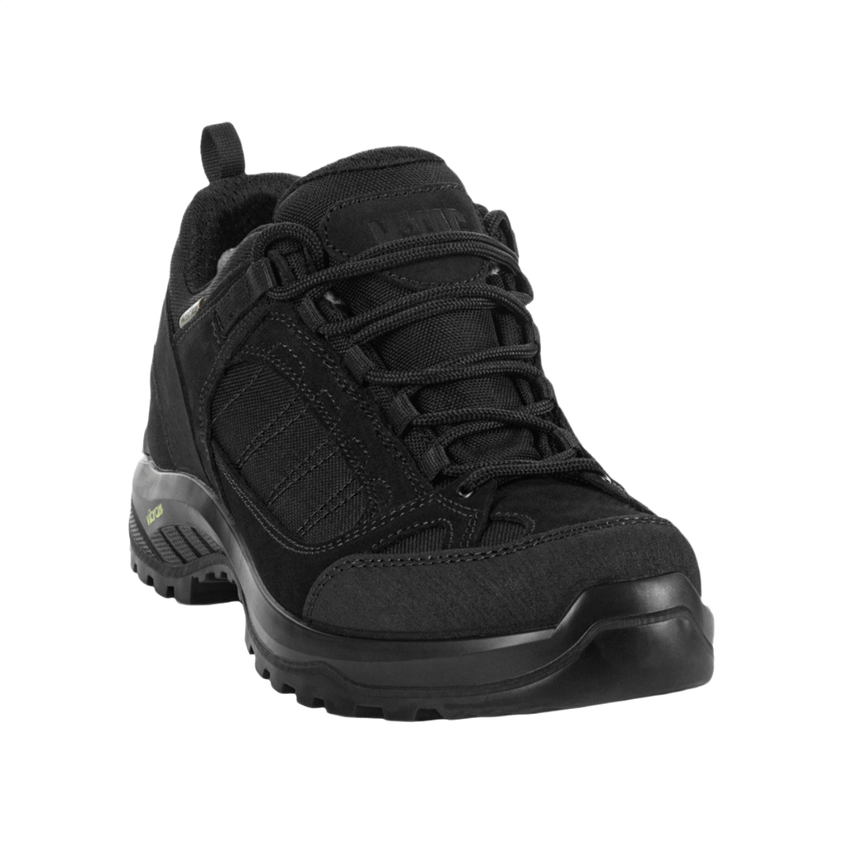 M-Tac Sneakers Tactical Demi-Season Pro Line med Vibram-sål, designet til træning og taktiske aktiviteter, i sort suede og Cordura.