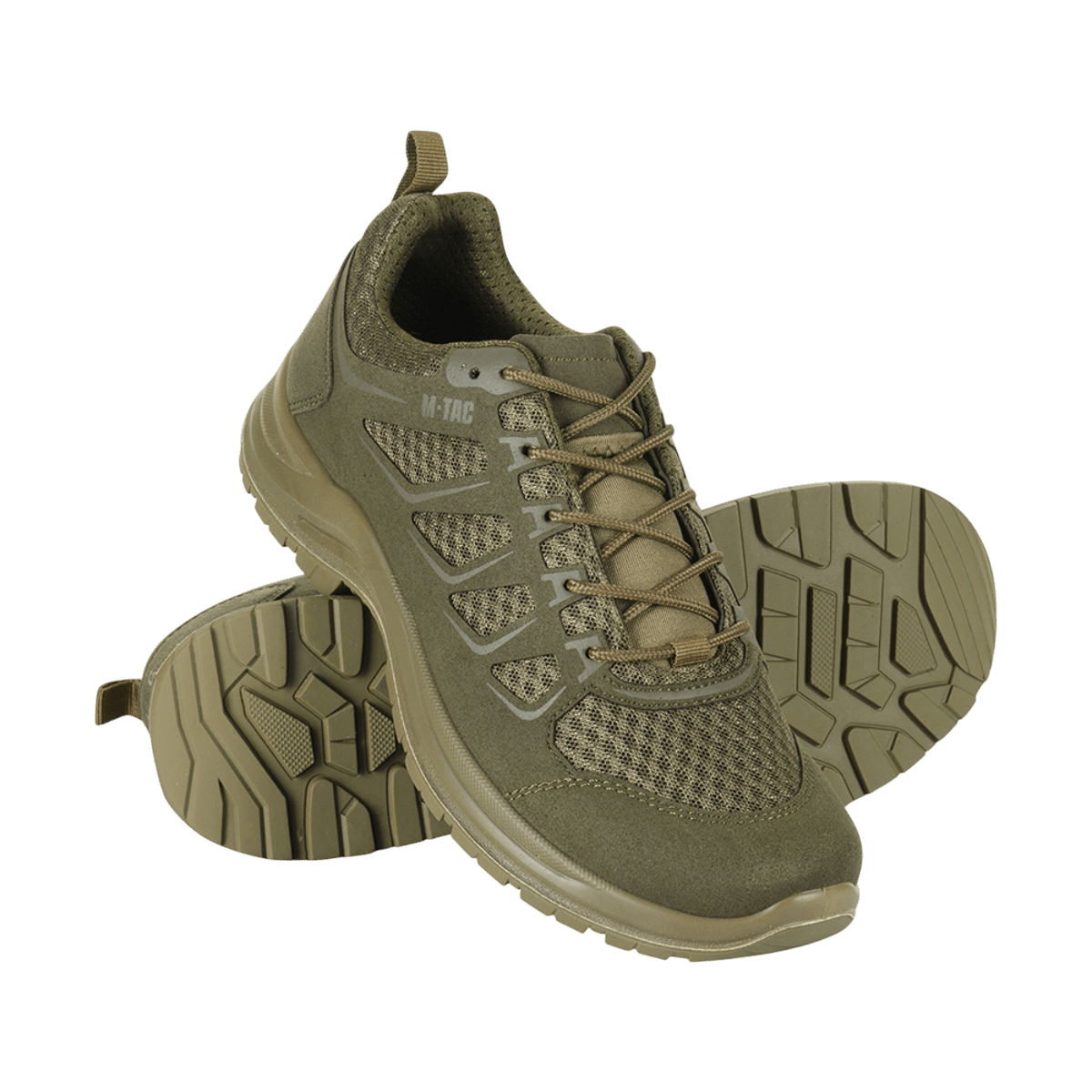 M-Tac Tactical Sneakers IVA, lette og ventilerede sneakers til sommerbrug, med åndbar mesh, nubuck forstærkning og polstret tunge.