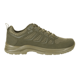 M-Tac Tactical Sneakers IVA i oliven, lette og ventilerede sko til trekking og hverdag, med åndbar mesh og slidstærk sål.