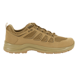 M-Tac Tactical Sneakers IVA i lysebrun farve, lette og ventilerede, ideelle til trekking og hverdag. Åndbar mesh med syntetisk nubuck.