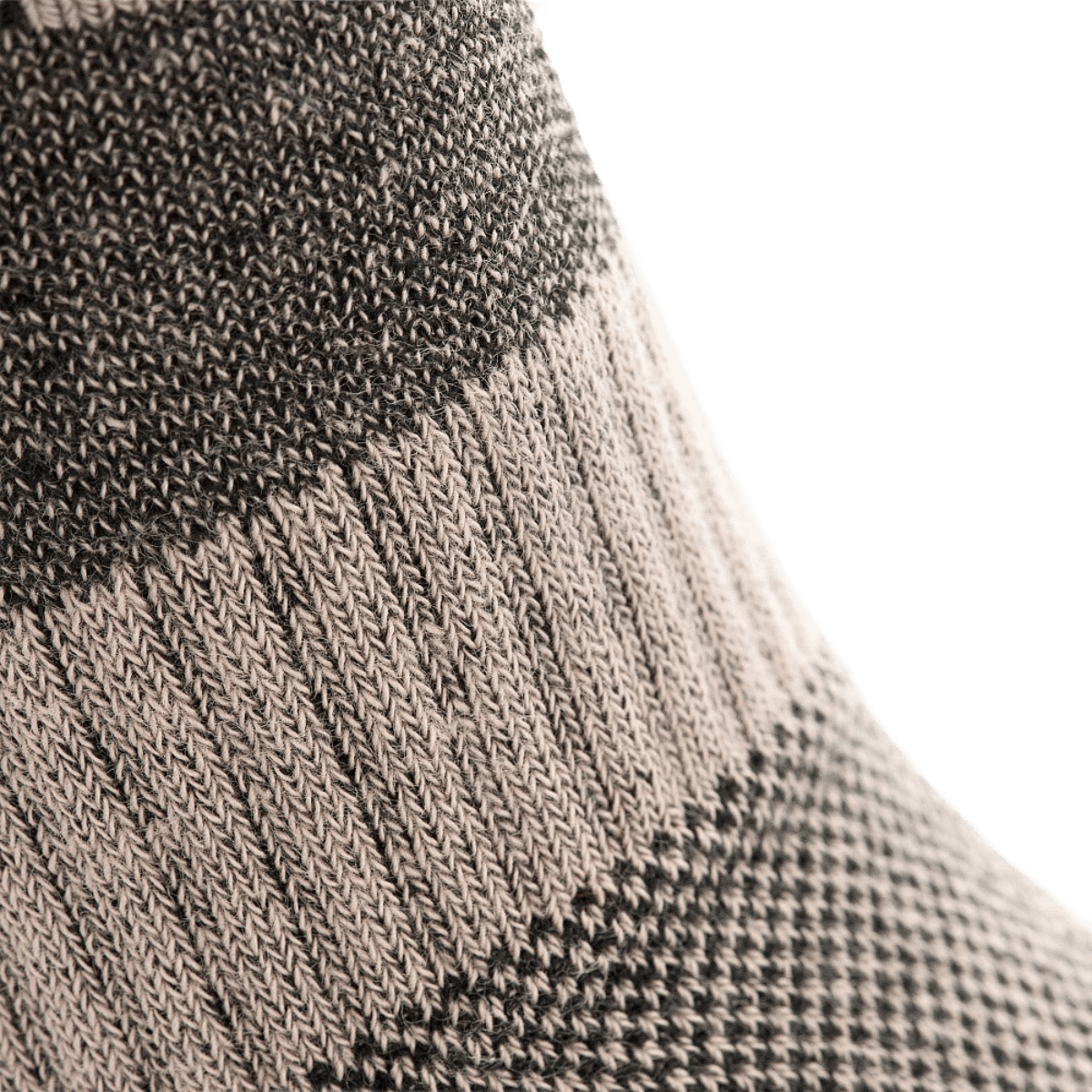 Detaljeret billede af M-Tac Høje Sokker Mk.2 med fokus på tekstur og strikmønster, designet til støtte og komfort under aktiviteter.