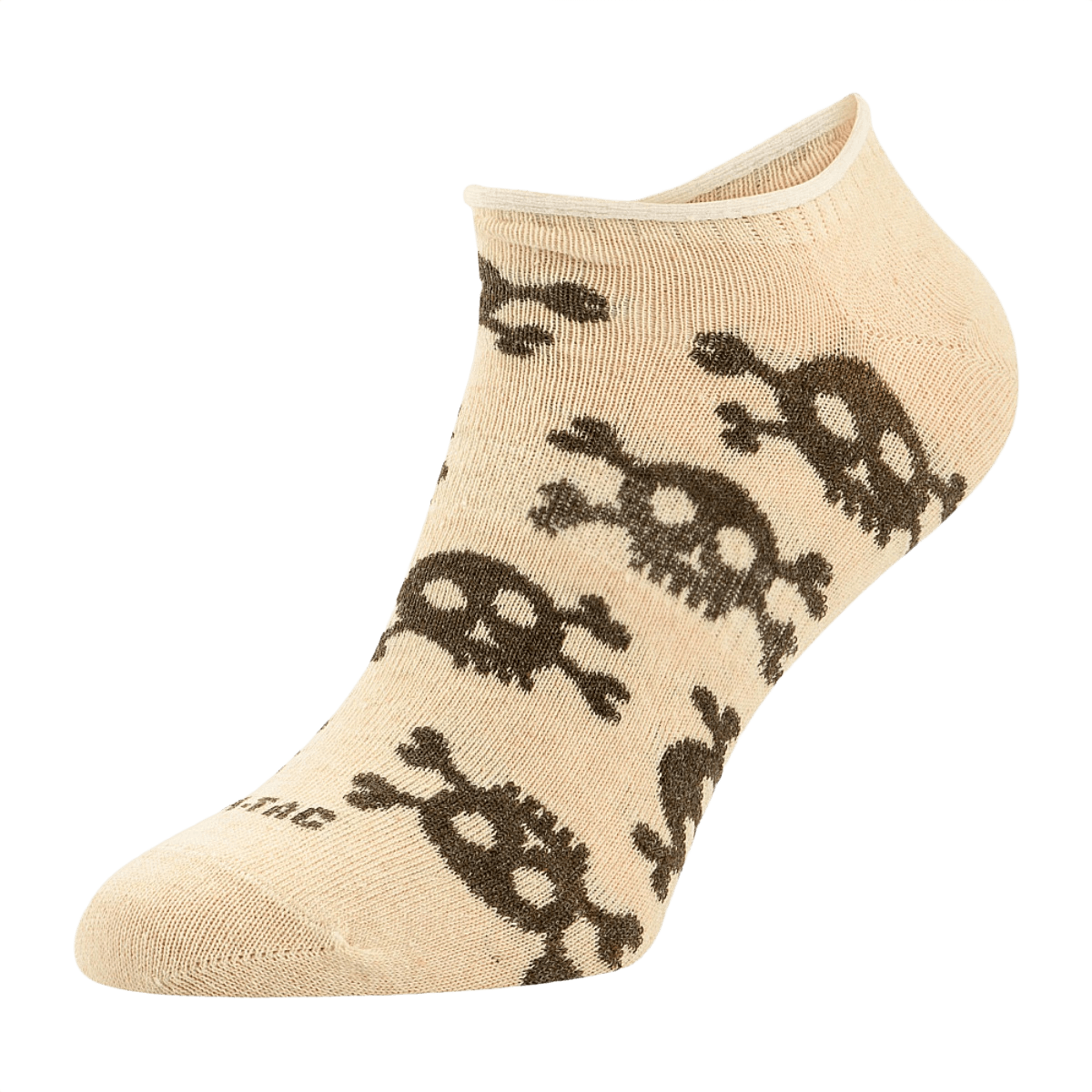 M-Tac Let Sommersokker Pirate Skull, lette og åndbare sokker med ergonomisk pasform, ideel til sport og daglig brug i varmt vejr.