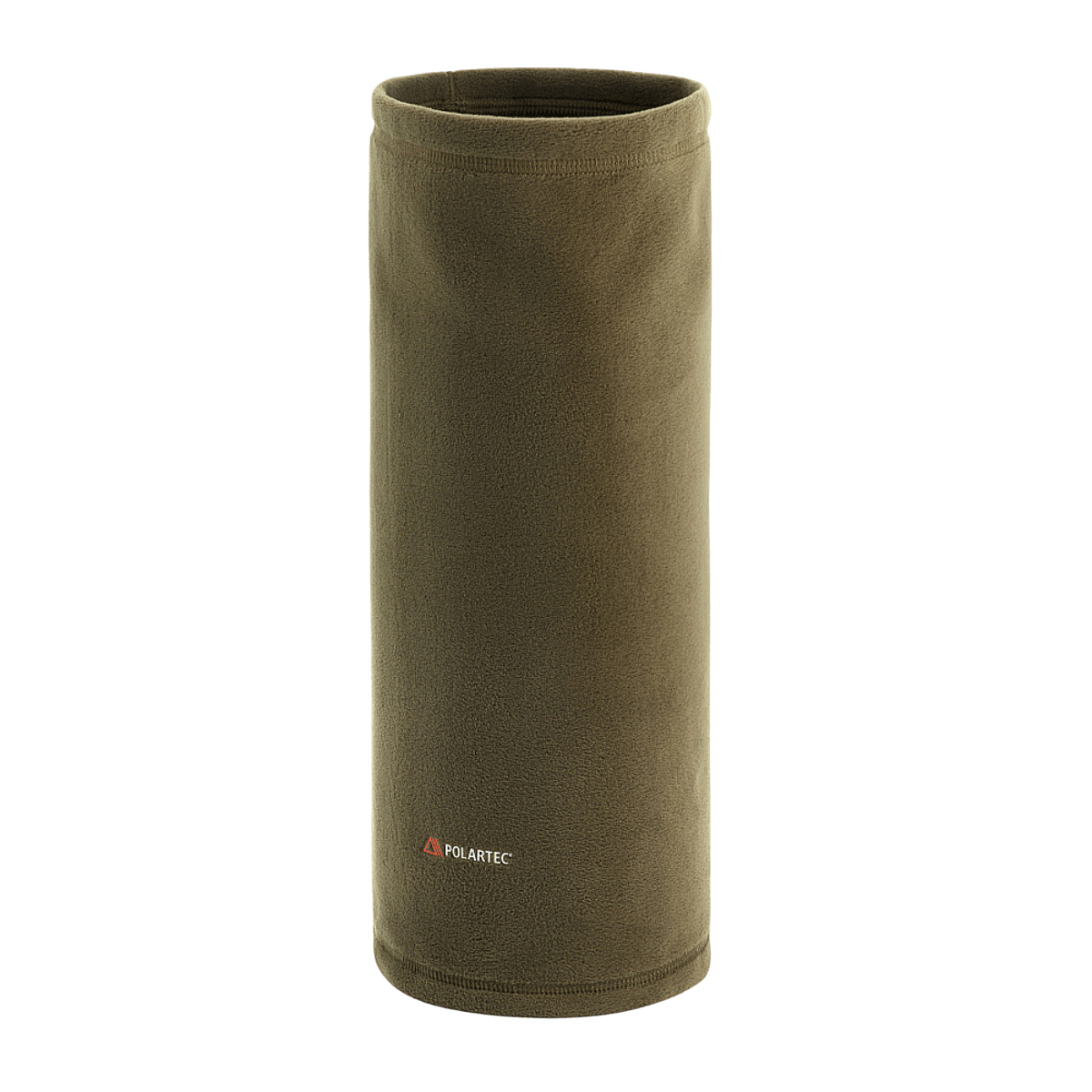 M-Tac Polartec Lang Tubehalstørklæde i olivengrøn, ideelt til koldt vejr som halsrør, ansigtsmaske eller pandebånd. Perfekte sømme.