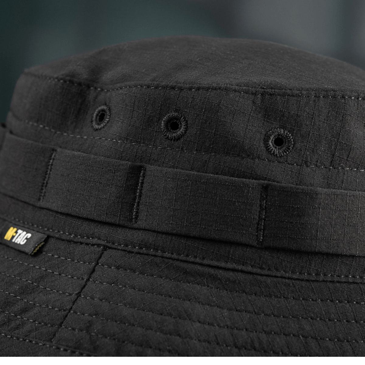 M-Tac Panamahat Gen. II Summer Flex i sort, let materiale med semi-rigid skygge og solbeskyttelse, perfekt til sommersæsonen.