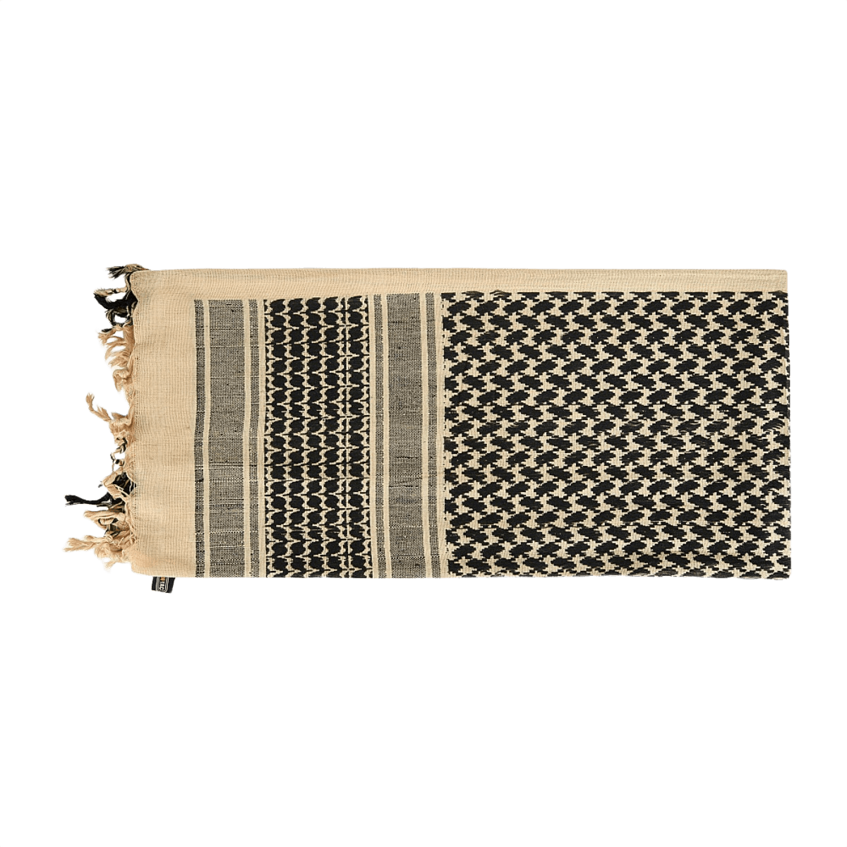 M-Tac Tæt Shemagh Tørklæde i klassisk design til beskyttelse mod sol, sand og vind, ideel til taktisk og outdoor brug, 100% bomuld.