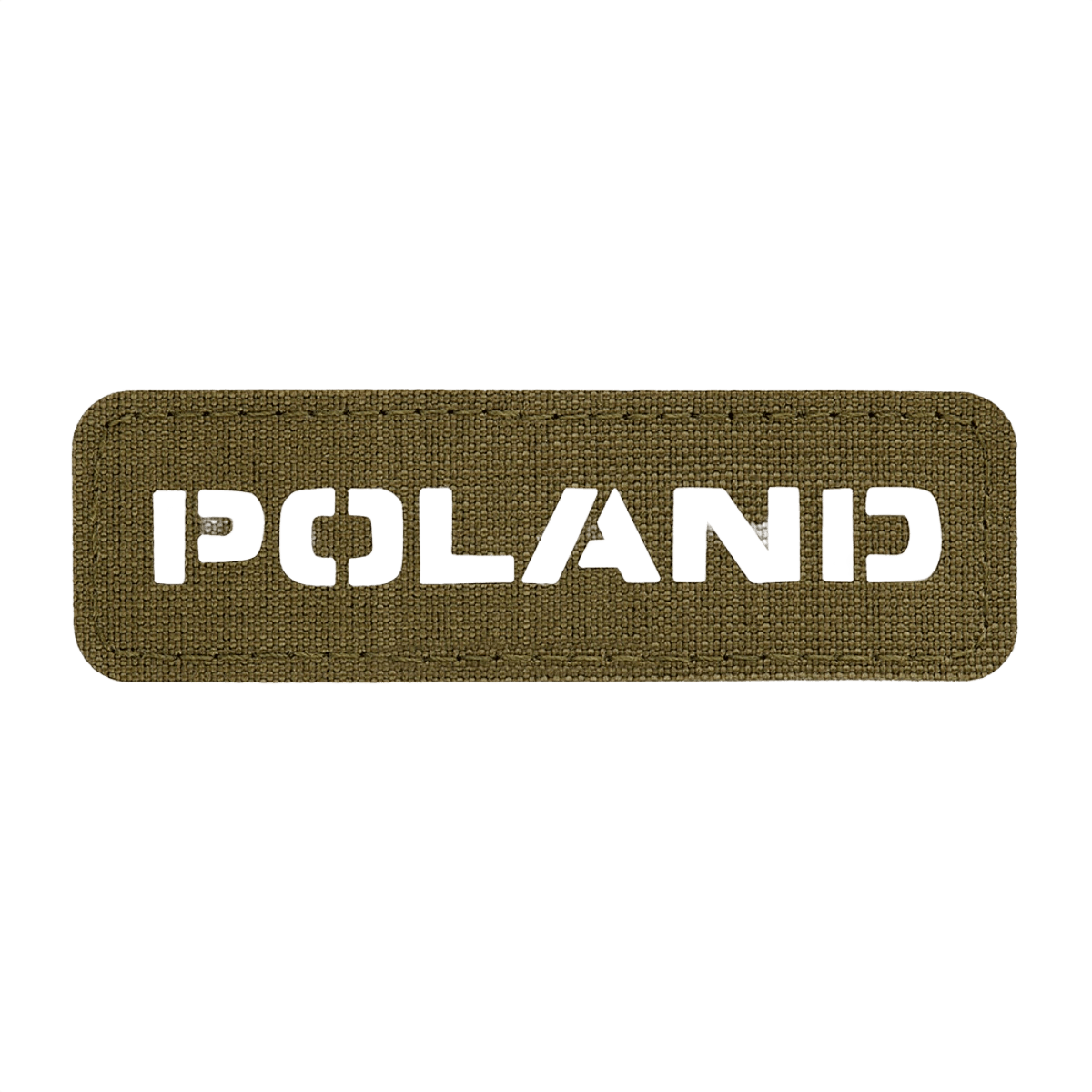 M‑Tac Patch Poland End-to-End 25x80 i slidstærk Cordura 500D med laser cut design og velcrofæste, nationalitetsmarkør.