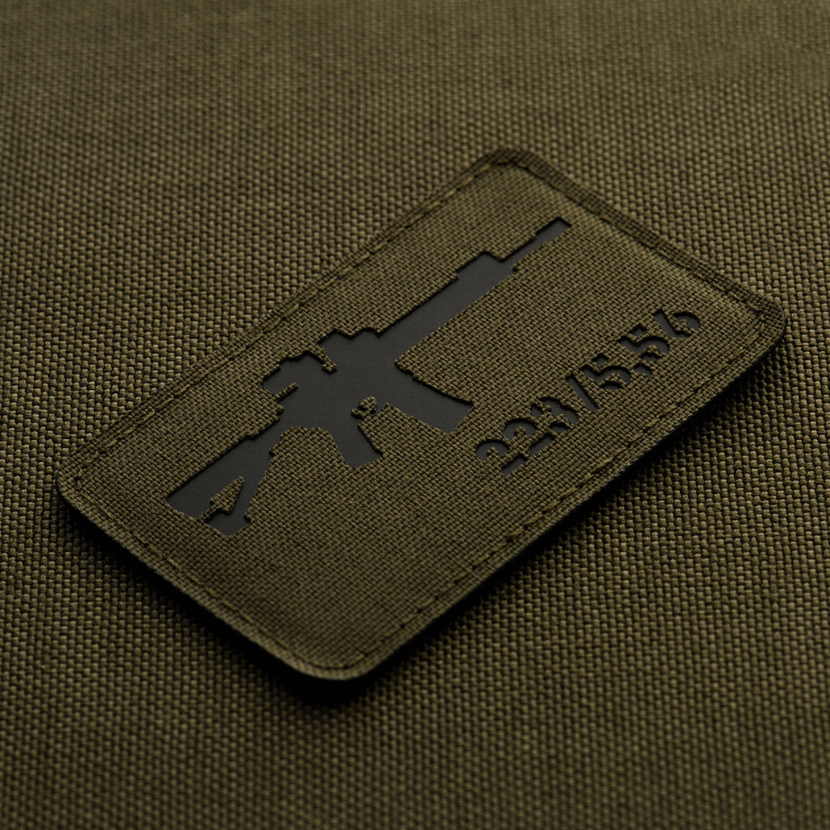 M-Tac AR-15 223/5,56 Laser Cut Patch på Cordura 500D, taktisk morale patch med Velcro til fastgørelse på udstyr, beklædning og mere.