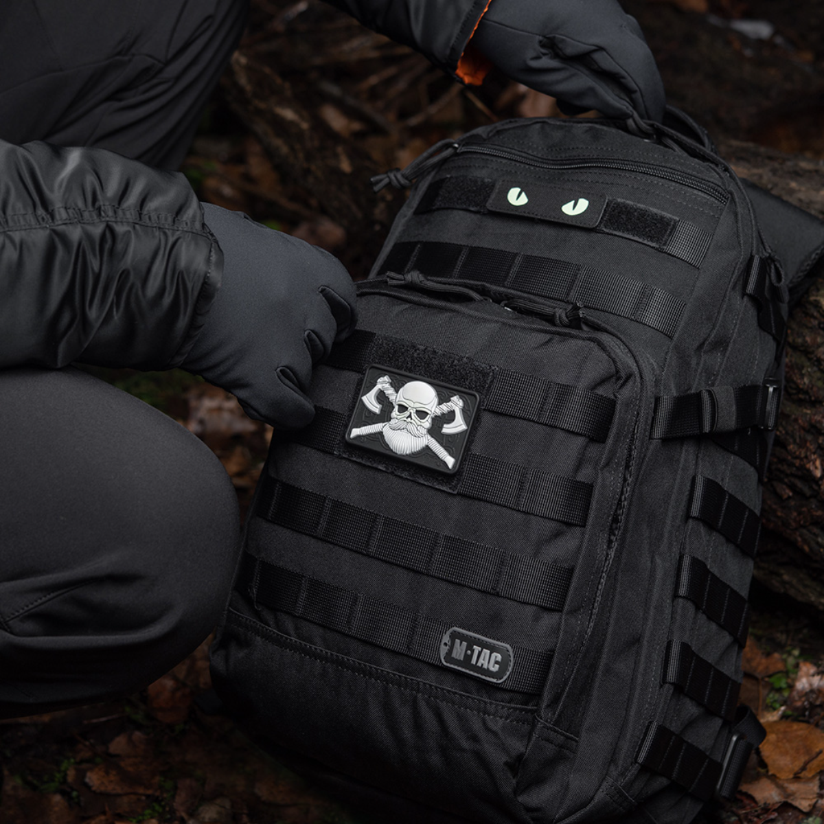 M-Tac Bearded Skull 3D PVC Patch