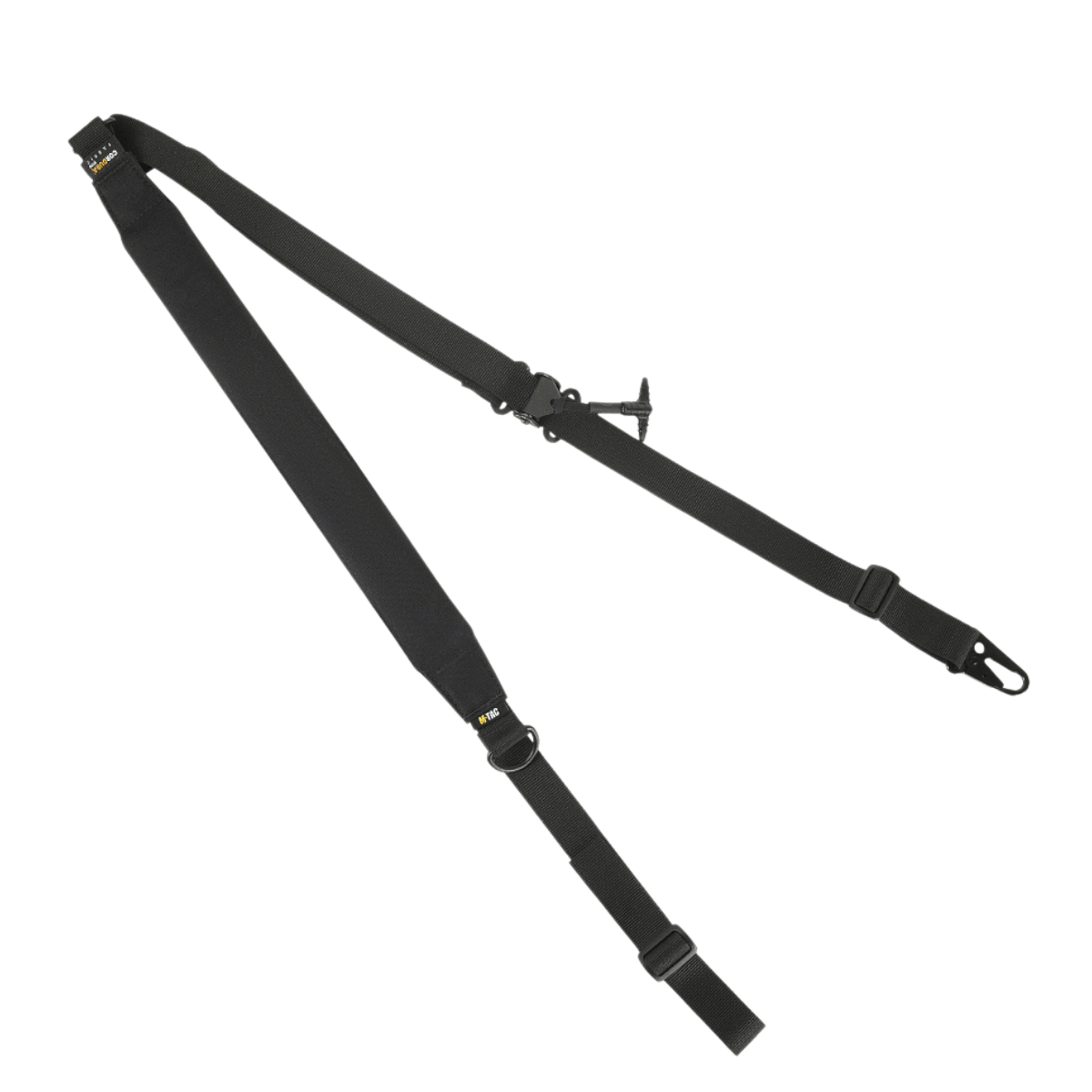 M-Tac Universal Våbenrem med multifunktionelt design til geværer og karabiner, to-punkt og enkelt-punkt fastgørelsessystem.