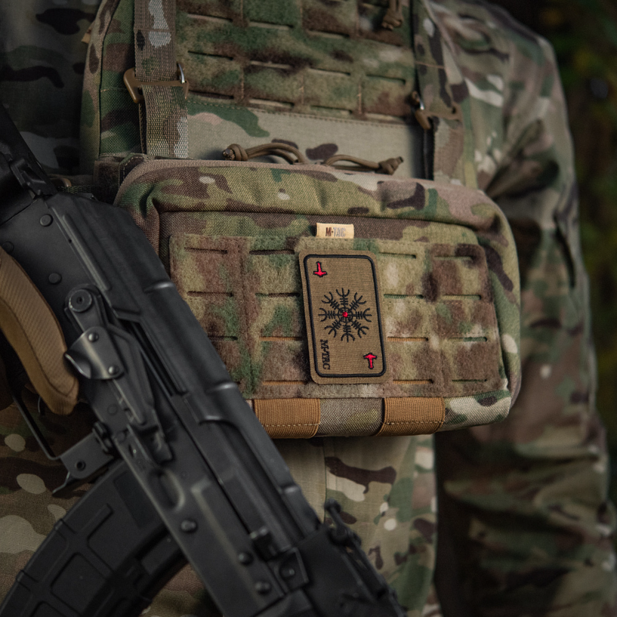 M-Tac Patch Kort Helm of Horror (Broderi)