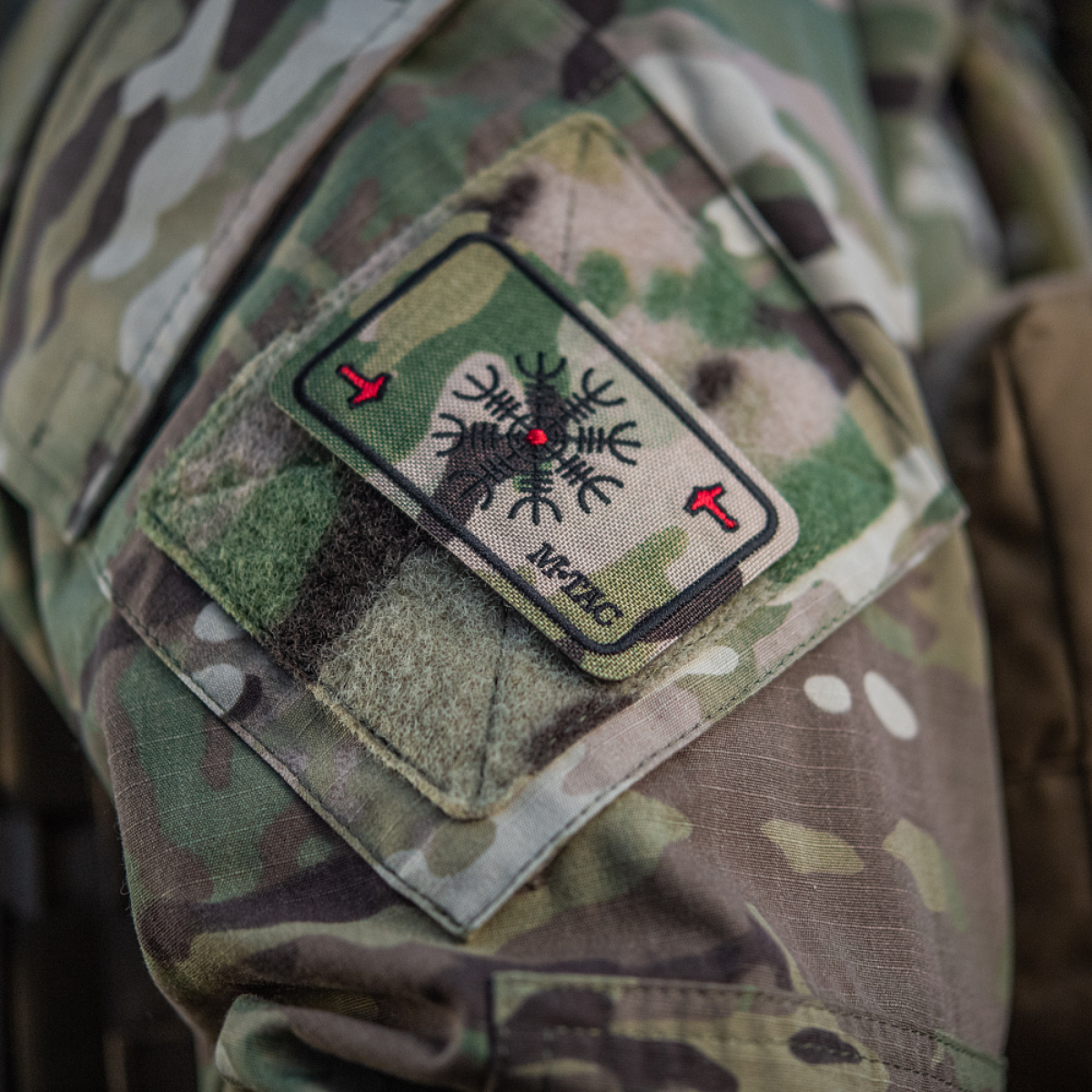 M-Tac Patch Kort Helm of Horror (Broderi)