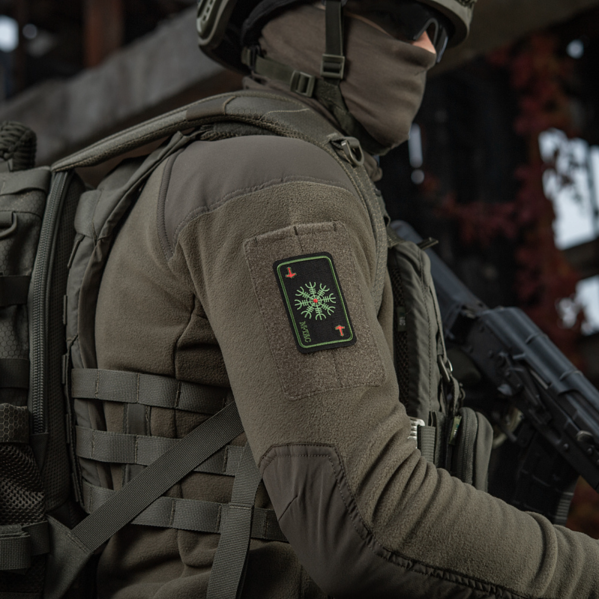 M-Tac Patch Kort Helm of Horror (Broderi)