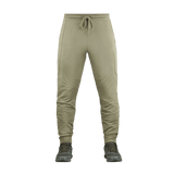 M-Tac Bukser Stealth Active sportbukser i lys brun farve med elastisk talje og lommer, ideelle til løb og fitness.