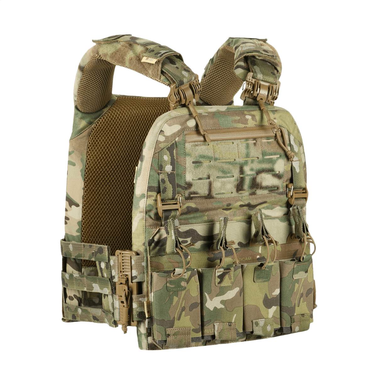 M-Tac Plate Carrier Cuirass FAST XL QRS beskyttelsesvest til ESAPI plader, designet med slidstærkt Cordura og hurtig-lås system.