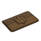 M-Tac patch Ukraina flagga med ZSU Trident PVC