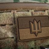 M-Tac patch Ukraina flagga med ZSU Trident PVC