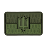 M-Tac patch Ukraina flagga med ZSU Trident PVC