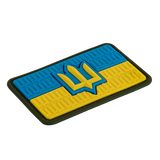 M-Tac patch Ukraina flagga med ZSU Trident PVC