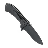 M-Tac Outdoor & Militær foldekniv - Type 7, letvægts taktisk kniv med sort belagt kromstål klinge og frame-lock funktion.