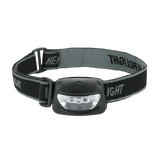 M-Tac Pandelygte 4+1 LED med elastisk hovedrem og tre lysfunktioner, lavet i plastik. Vægt 33g uden batterier.