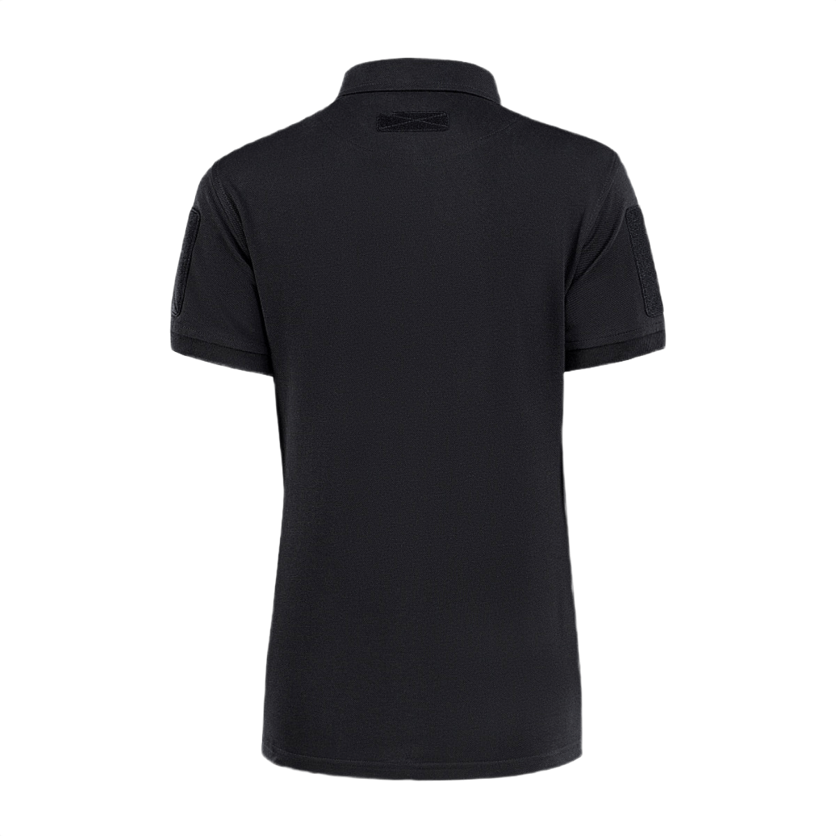 M-Tac Tactical Polo-Shirt 65/35 Lady, sort servicepolo til kvinder med Velcro på ærmer, bryst og ryg, komfortabel bomulds-polyester blanding