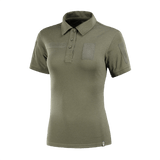 M-Tac Tactical Polo-Shirt 65/35 Lady i slidstærk bomulds-polyester til kvinder med velcro til mærker og ID.