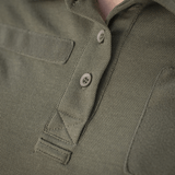 M-Tac Tactical Polo-Shirt 65/35 Lady i bomulds-polyester blanding med knapdetaljer og praktisk design til kvinder.