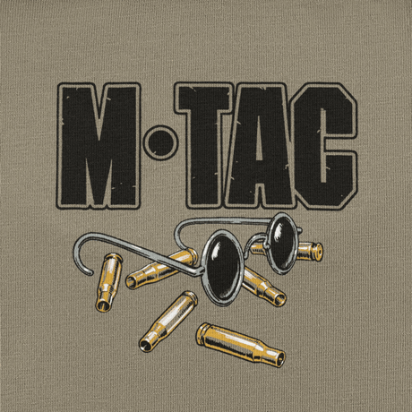 M-Tac T-Shirt Talpa design med briller og patronhylstre, symboliserende præcision og dedikation.