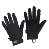 M-Tac Handsker Scout Tactical i sort med ægte læder for ekstra beskyttelse og slidstyrke, perfekt til komfort og fleksibilitet.