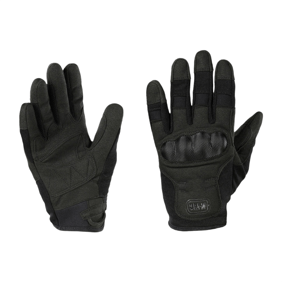 M-Tac Handsker Assault Tactical Mk.6 med åndbare zoner og forstærkede kno-pads for taktisk brug.