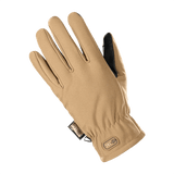 M-Tac Handsker Soft Shell Thinsulate i beige til udendørs aktiviteter med touchscreen-funktion og forstærket læderhåndflade.