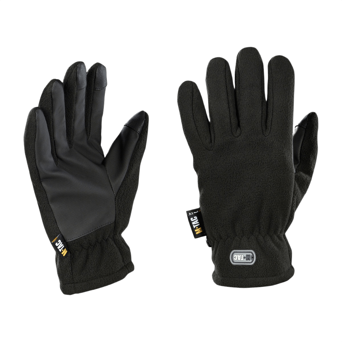 M-Tac Handsker Fleece Thinsulate til kuldebeskyttelse med touchscreen-funktion og forstærkede håndflader. Ideelle til vinterbrug.