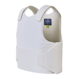 Anorak Rhodium® Concealable I Stik & Skudsikker Vest i hvid, niveau IIIA beskyttelse, diskret brug under tøj, NIJ 0101.06 testet.
