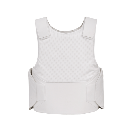 Anorak Niobium® Concealable I Stik & Skudsikker Vest, diskret kropspanser med beskyttelse mod skydevåben og knive, hvid vest