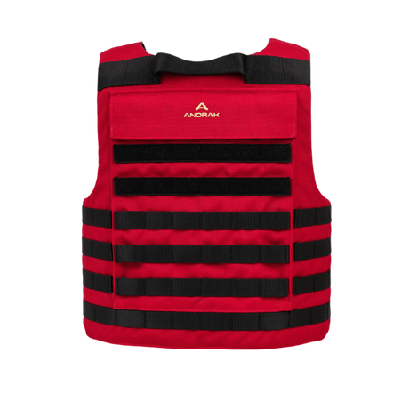 Rød Anorak Rhodium® Instructor I Stik & Skudsikker Vest, niveau IIIA-beskyttelse, soft body armor