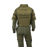 Anorak Chromium® Tactical II – fuldt sæt soft body armor vest i oliven for maksimal beskyttelse og fleksibel tilpasning.