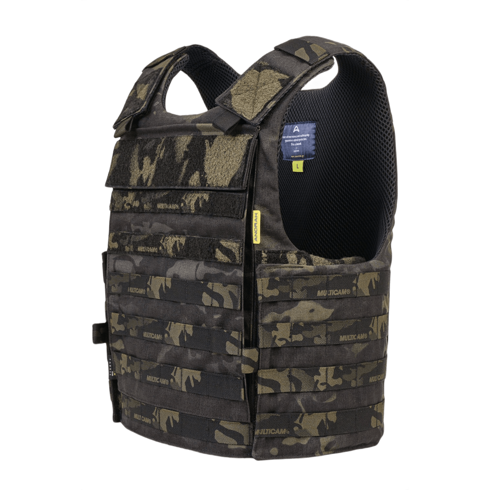 Anorak Chromium® Tactical I MultiCam® Skudsikker Vest med IIIA-beskyttelse, ergonomisk design og antibakterielle egenskaber.
