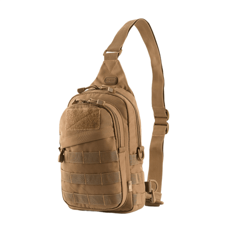 M-Tac Assistant Taske, kompakt rygsæk med justerbare seler, MOLLE-paneler og indvendige lommer, farve: brun, materiale: 600D