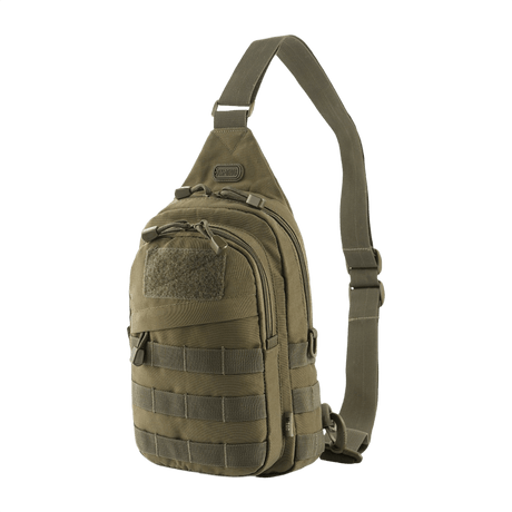 M-Tac Assistant Taske kompakt rygsæk med justerbare stropper og MOLLE-paneler, designet til daglig brug og organisering af udstyr.