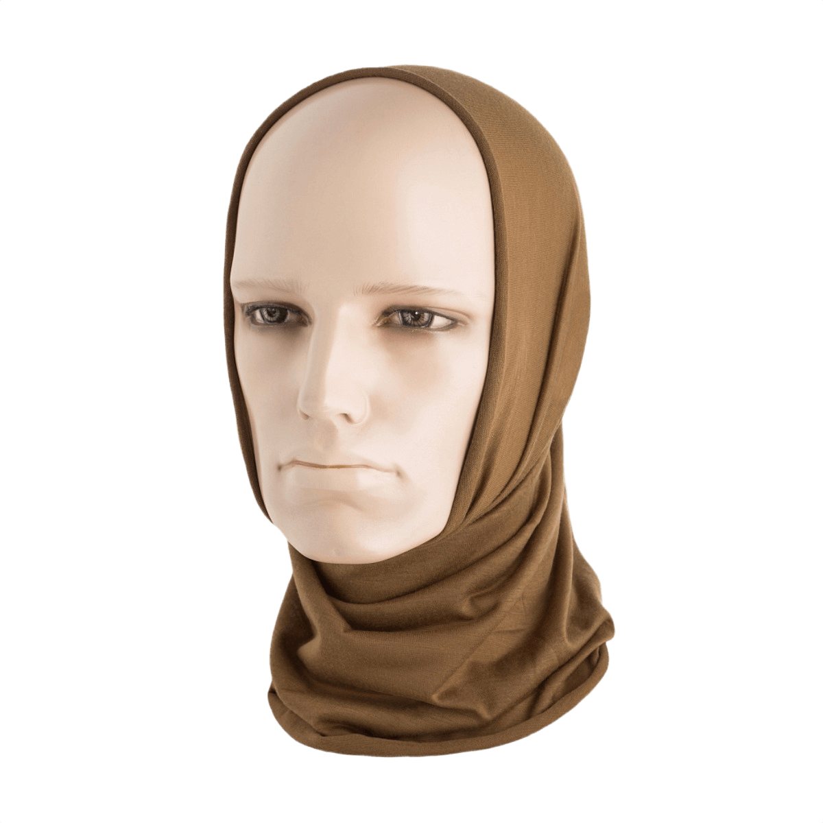 M-Tac Let Tubehalstørklæde i brug som balaklava, perfekt til udendørs aktiviteter som airsoft, vandreture og cykling.