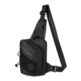 M-Tac Sling Pistol Taske Elite Hex med Velcro i slidstærk Cordura materiale, designet til skjult våbenbæring, med justerbar rem.