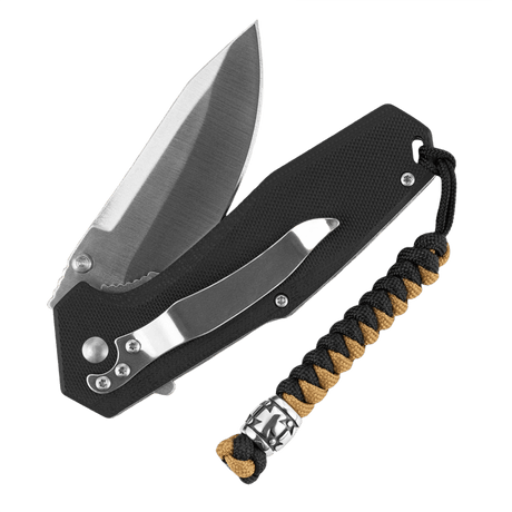 M-Tac Lanyard Viper Cossack Cross V.2, coiled paracord med metalperle, designet til knive, med Templar-kors Cossack Cross-mønster.