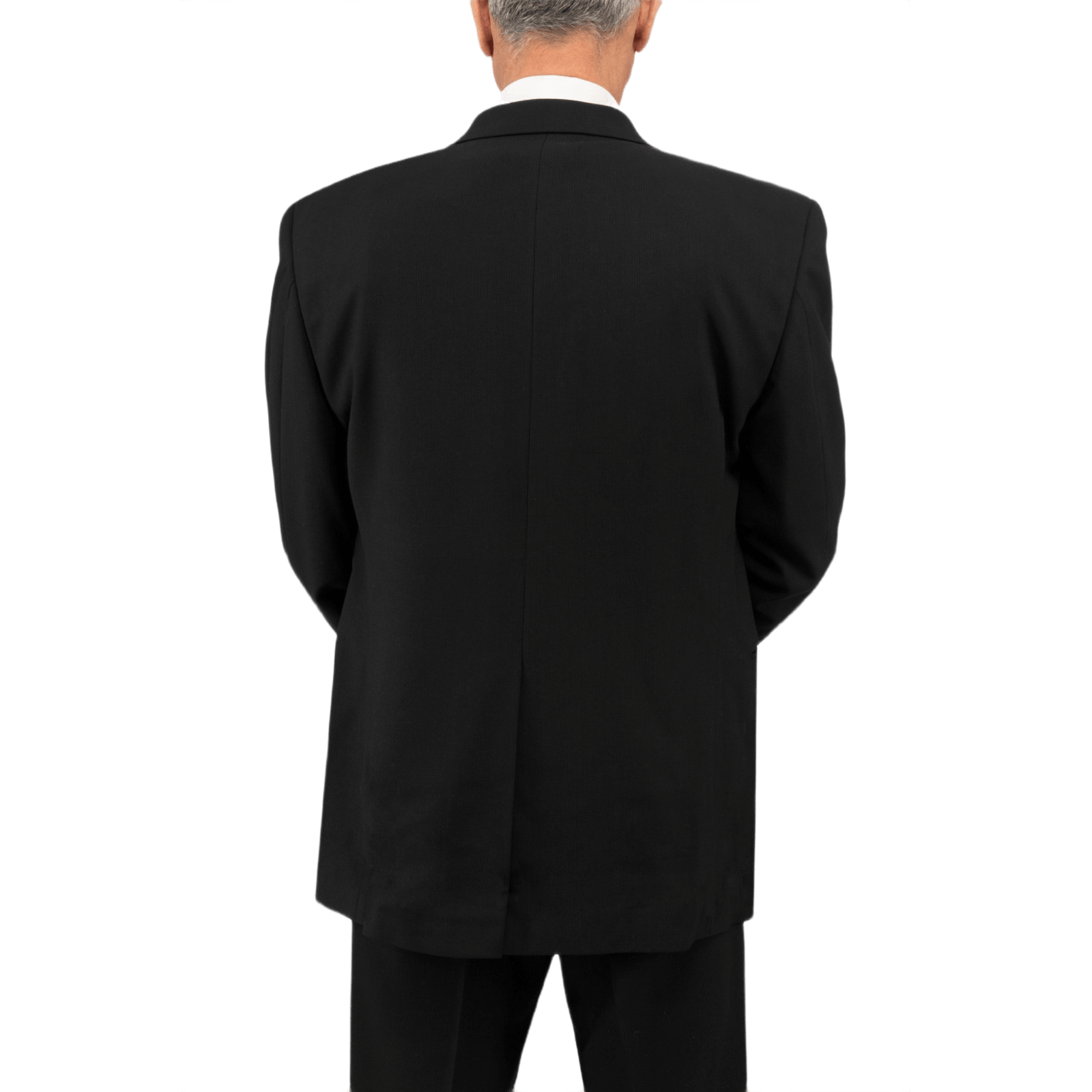 Anorak Rhodium® VIP I Stik & Skudsikker Vest set bagfra, designet til lav synlighed og komfort i et jakkesæt-udseende.