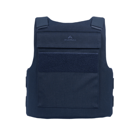 Anorak Duty II Cover vest, ergonomisk design til politibetjente, lavet af CORDURA® og 3D SPACER Coolmax® for antibakterielle egenskaber.