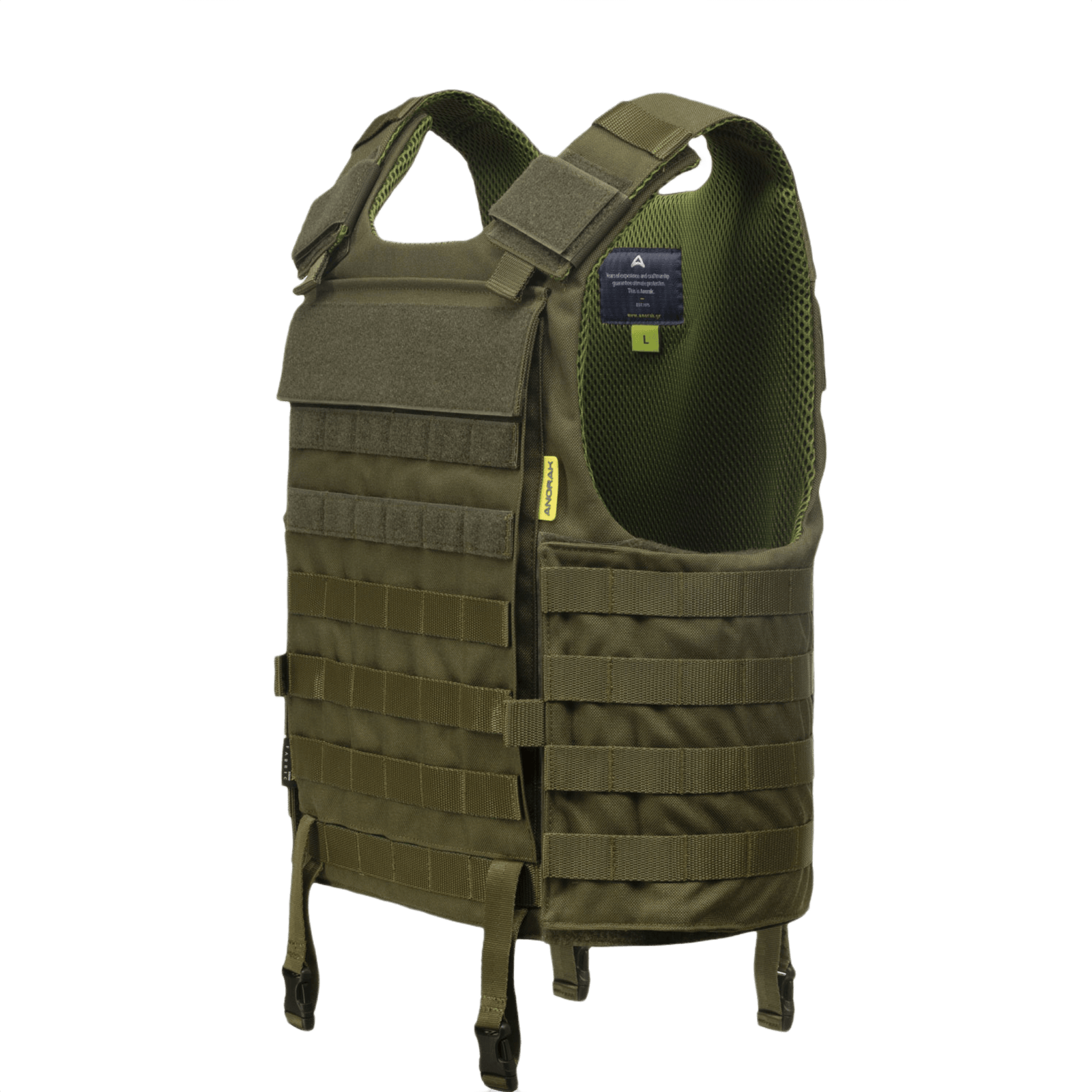 Anorak Tactical III Cover i olivengrøn, robust og let design, CORDURA® stof med 3D SPACER Coolmax® fresh for antibakterielle egenskaber