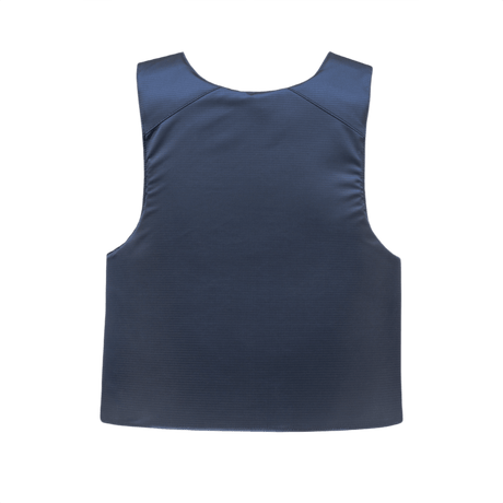Anorak Titanium® Concealable IV Stik & Skudsikker Vest i dybblå, bagfra visning, NIJ niveau IIIA beskyttelse.