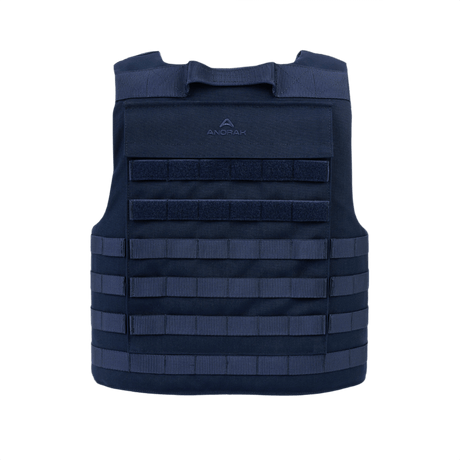Anorak Titanium® Tactical I Stik & Skudsikker Vest i sort, ergonomisk designet til maksimal beskyttelse niveau IIIA, ideel til politi og militær.