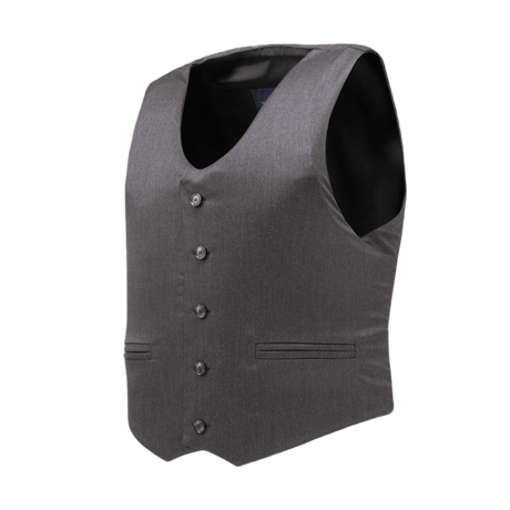 Anorak VIP I Cover - grå tuxedo vest med lav synlighed og omfattende kropsdækning, perfekt til formelle jakker