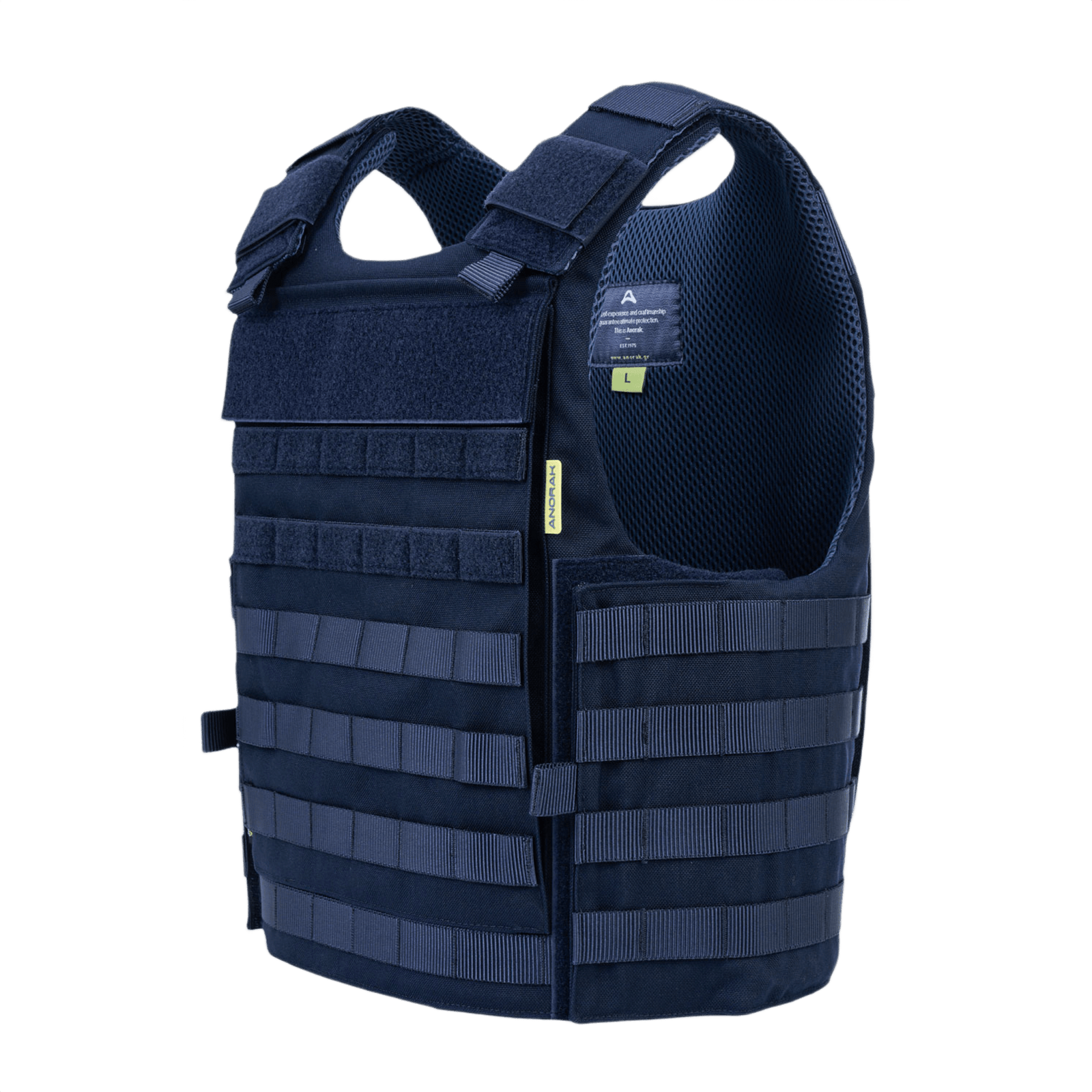 Anorak Chromium® Tactical III Skudsikker Vest i sort, designet til maksimal IIIA-beskyttelse, letvægt og fleksibel pasform.